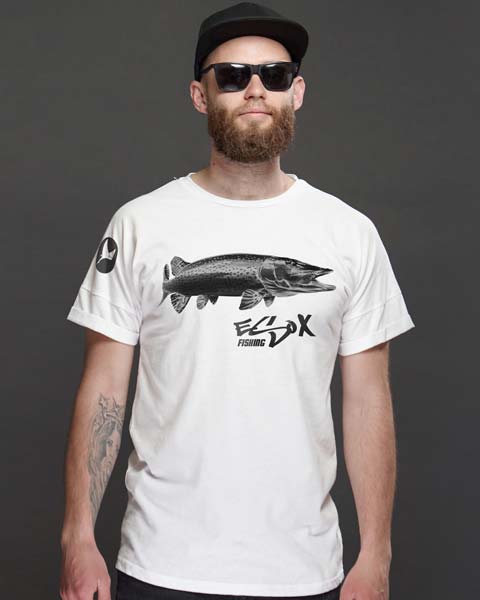 Angler T-Shirt mit Hecht